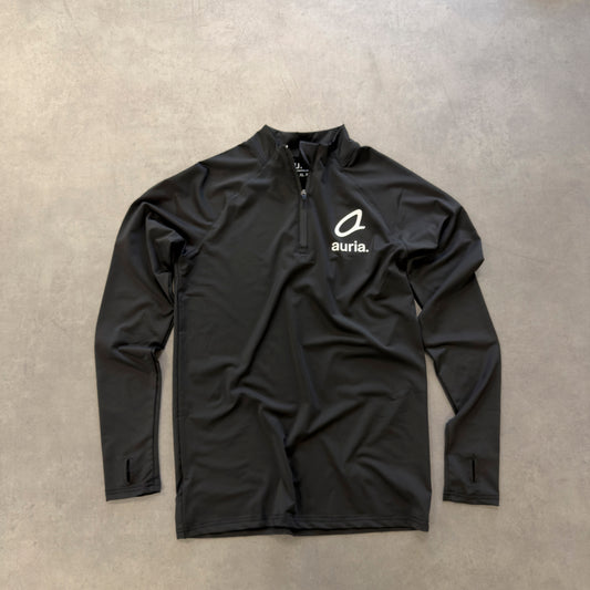 auria. Slim Fit Long Sleeve — Black