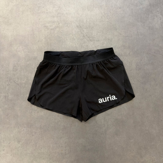 auria. Running Shorts — Black